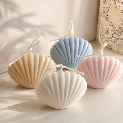 The Shoreline Candle | Sculptural Shell Candle
